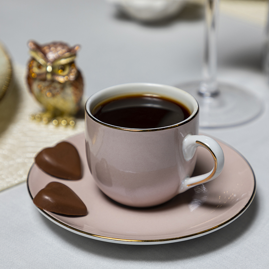 An elegant cup of coffee